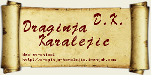 Draginja Karalejić vizit kartica